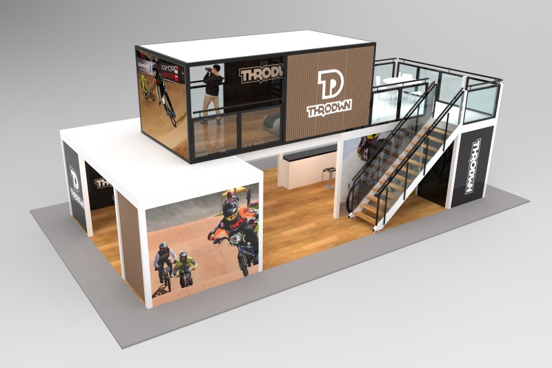 10x20 Portable DIY Personalized Freestanding Double-Decker Trade Show Booth for Professional Exhibition Display Events