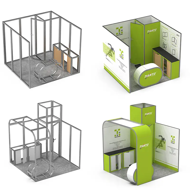 Modular booth frame
