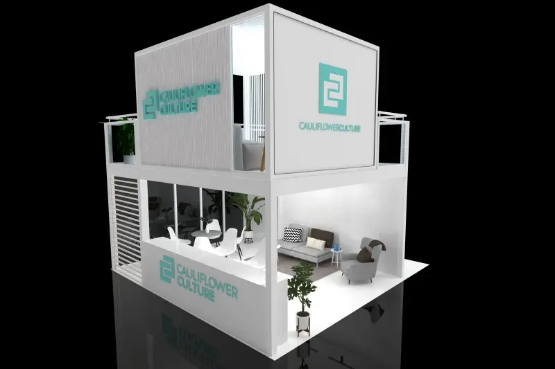 10x10 Portable Easy Assembly Indoor Double-Deck Clothing Trade Show Booth for Professional Exhibition Events