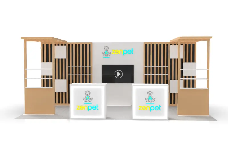 Fashionable Aluminum Modular Art Trade Show Booth for Promotional