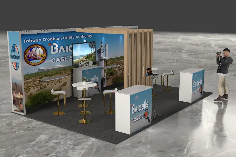 3X6 Modular Open Concept 3D Design Wooden Slats Aluminum Trade Show Expo Booth Stand for Exhibition Fair